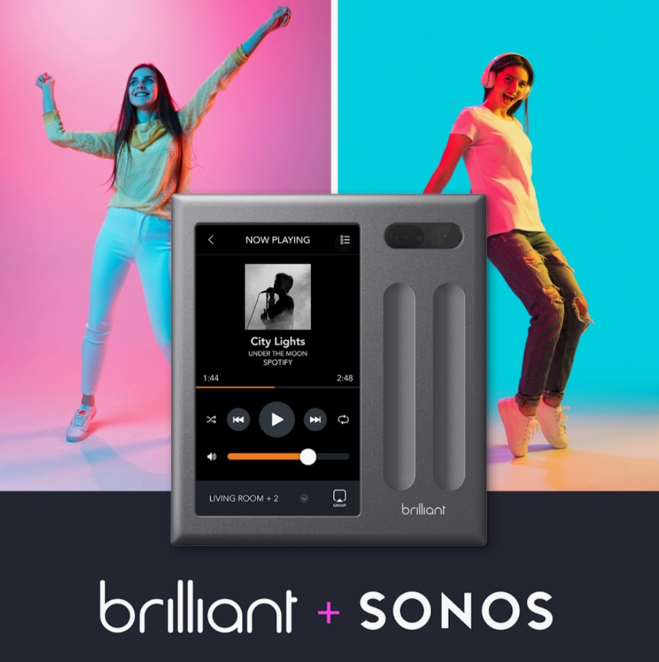 Sonos in-ceiling speakers w/ Brilliant control kit