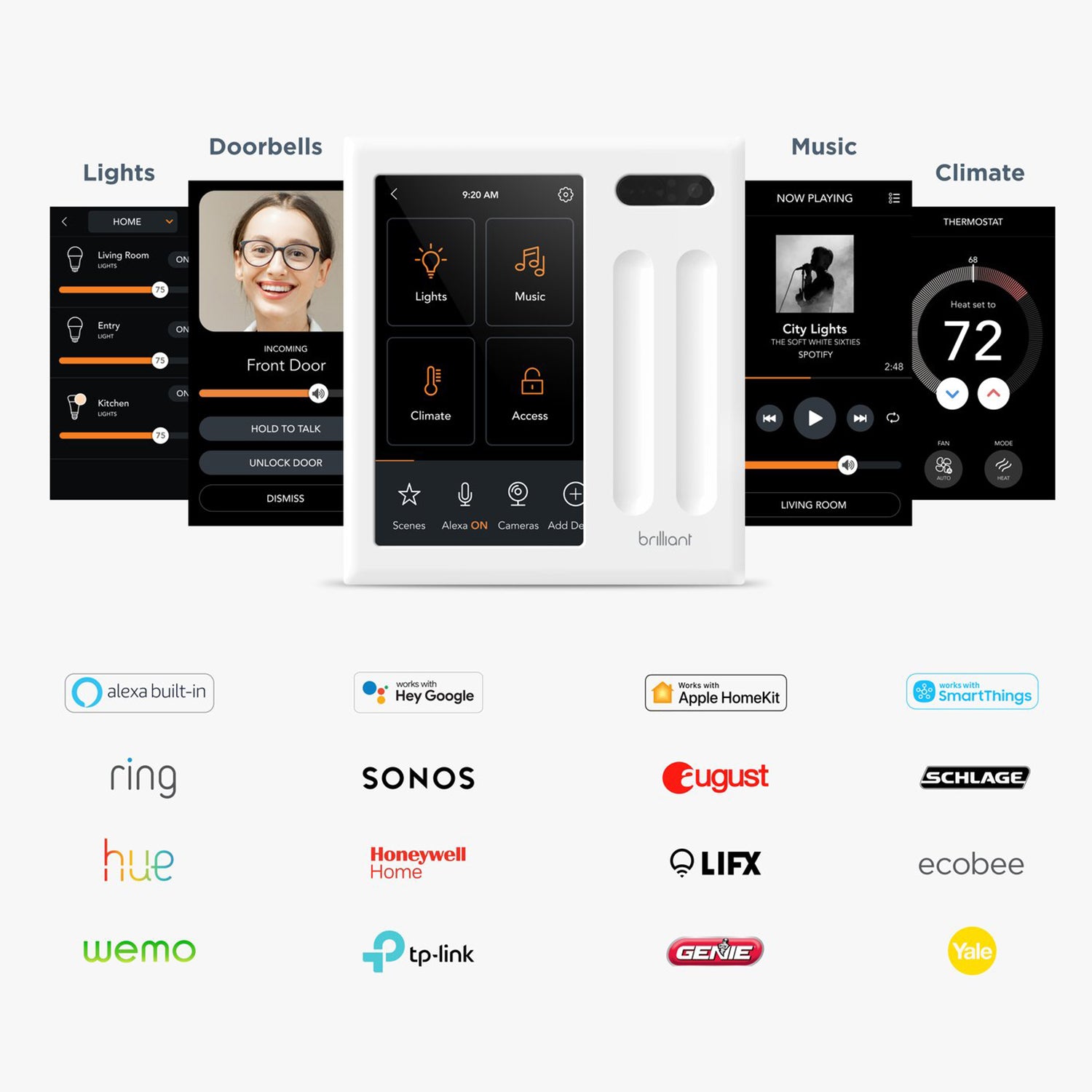Brilliant All-in-One Smart Home Control Switch - CMI TECH