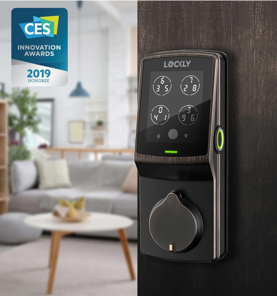 LOCKLY Secure Pro Deadbolt (WiFi Hub included) - Three finishes available