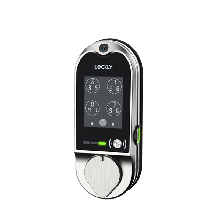 LOCKLY Vision™ Doorbell Camera Smart Lock - Satin Nickel - CMI TECH