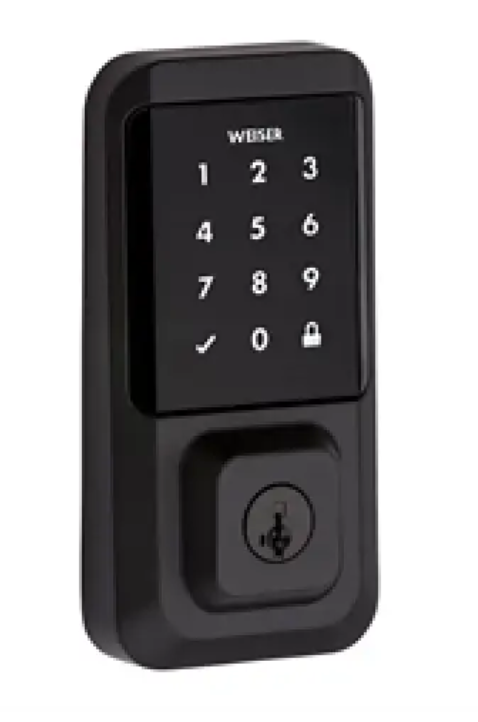 Weiser Halo Touchscreen WiFi Smart Lock, Iron Black - CMI TECH