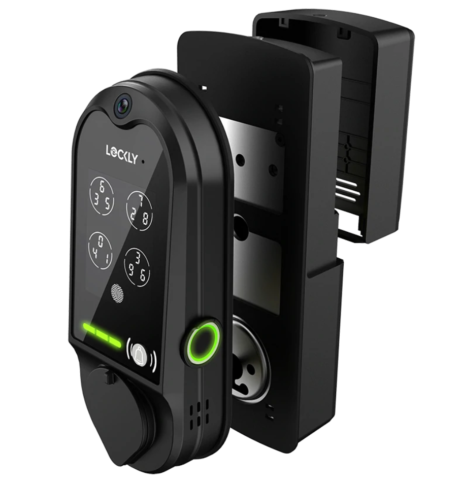 LOCKLY Vision™ Doorbell Camera Smart Lock - Matte Black - CMI TECH