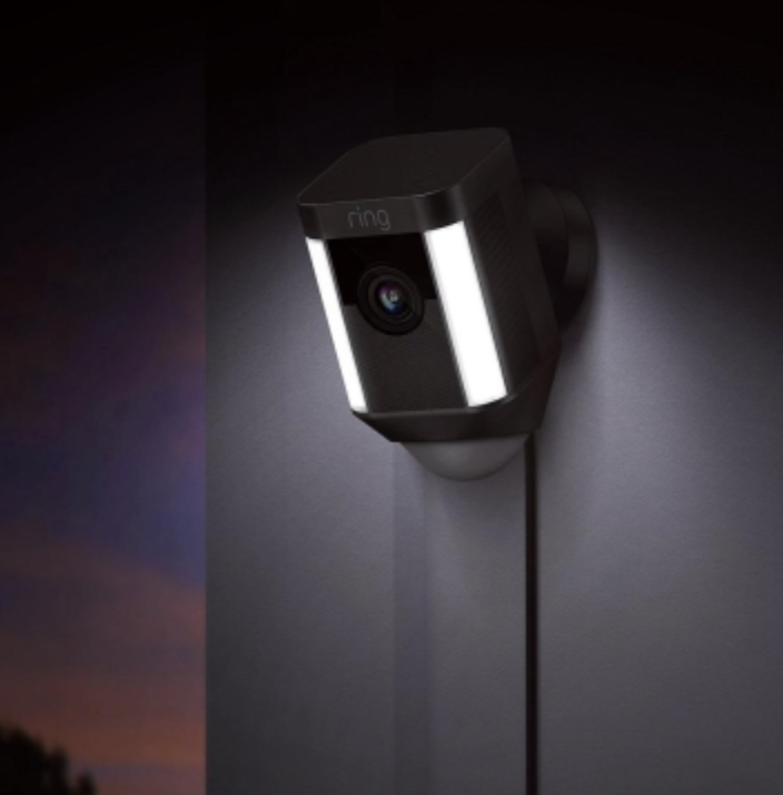 Ring Spotlight Cam Wired HD Security Camera with Built Two-Way Talk and a Siren Alarm - CMI TECH