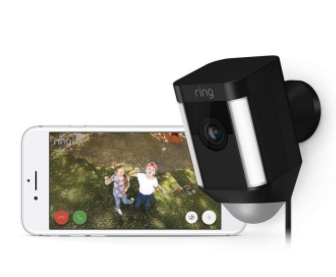 Ring Spotlight Cam Wired HD Security Camera with Built Two-Way Talk and a Siren Alarm - CMI TECH