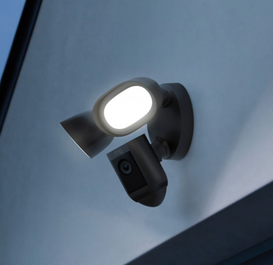 Ring Floodlight Cam Pro Wired Outdoor 1080p HD IP Camera Black - CMI TECH