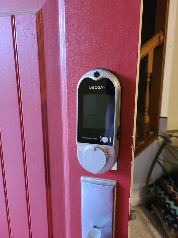 LOCKLY Vision™ Doorbell Camera Smart Lock - Satin Nickel - CMI TECH