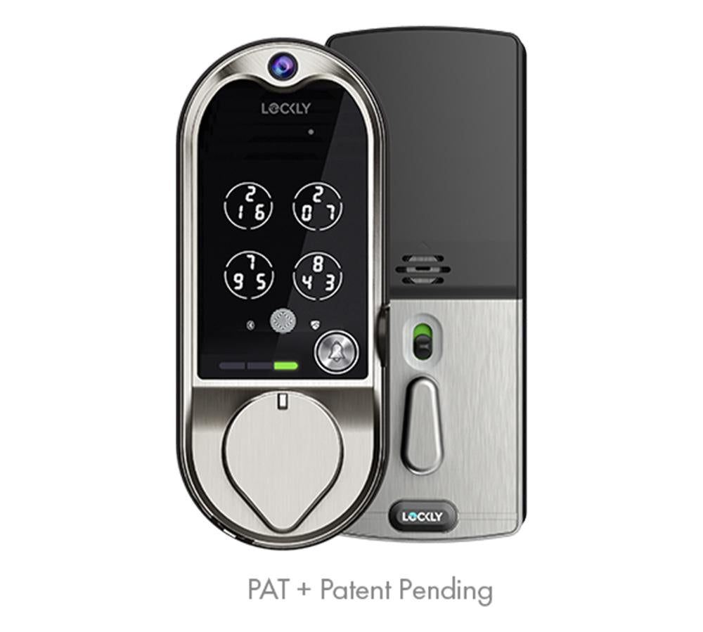 LOCKLY Vision™ Doorbell Camera Smart Lock - Satin Nickel - CMI TECH