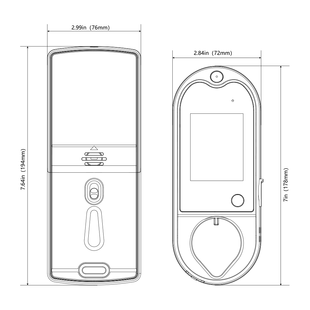 LOCKLY Vision™ Doorbell Camera Smart Lock - Satin Nickel - CMI TECH