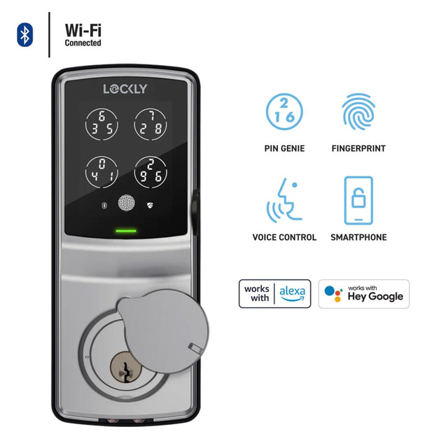 LOCKLY Secure Pro Deadbolt (WiFi Hub included) - Three finishes available