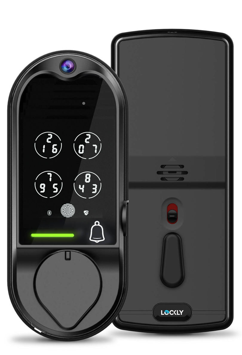 LOCKLY Vision™ Doorbell Camera Smart Lock - Matte Black - CMI TECH