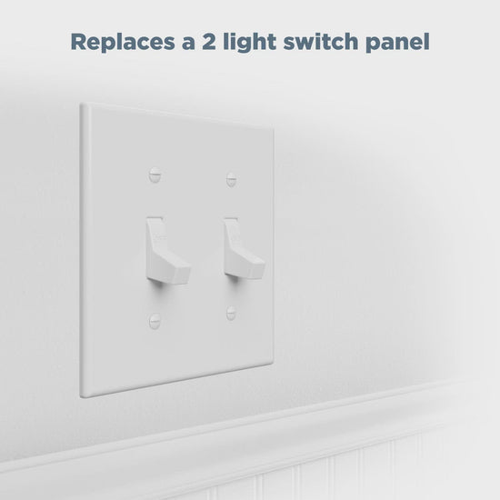 How to replace a standard light switch to All-in-One Smart Home Control with Two Switches - Video