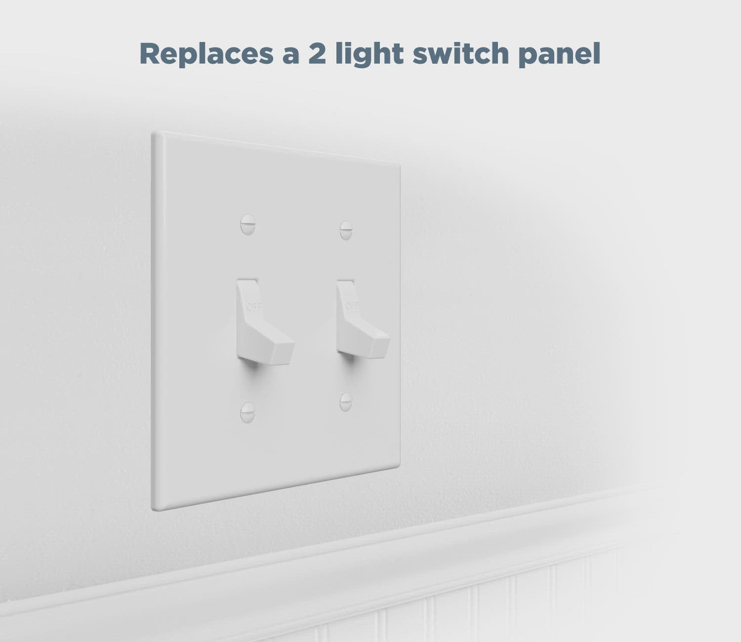 How to replace a standard light switch to All-in-One Smart Home Control with Two Switches - Video