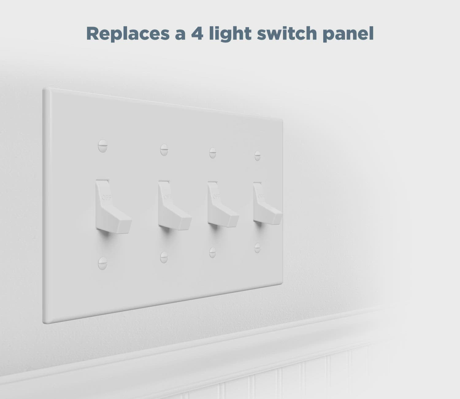 How to replace a standard light switch to All-in-One Smart Home Control with Four Switches - Video